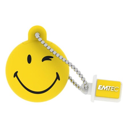 Emtec 16 GB USB 2.0 SW100 Take Easy Flash Drive, Black & Yellow EM96322